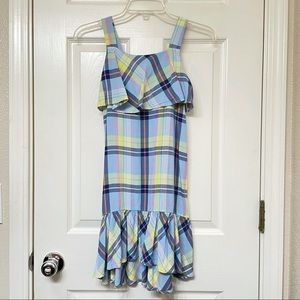 Copper Key | Plaid ruffle dress L